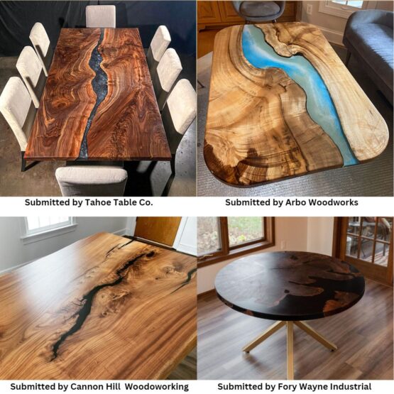 5 Quick steps for your epoxy woodworking project Working with Live Edge Wood