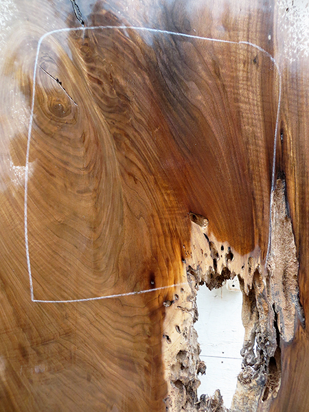 13feet Length 1-7/8 in. thick Black Walnut live edge slab #7196a4